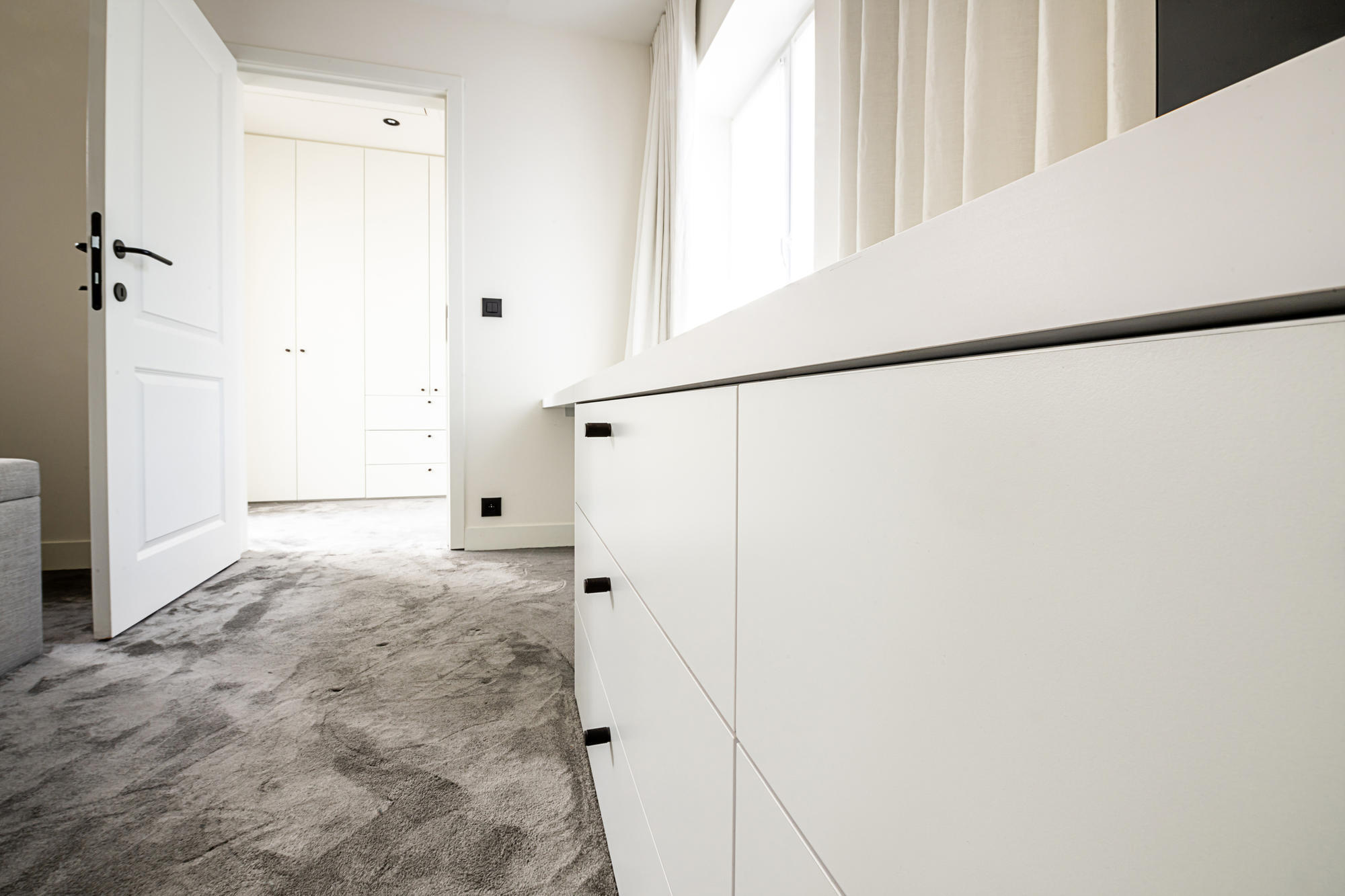 Interieurinrichting - intrichting slaapkamer - slaapkamer op maat - maatwerk - timmer ateljé - marke kortrijk