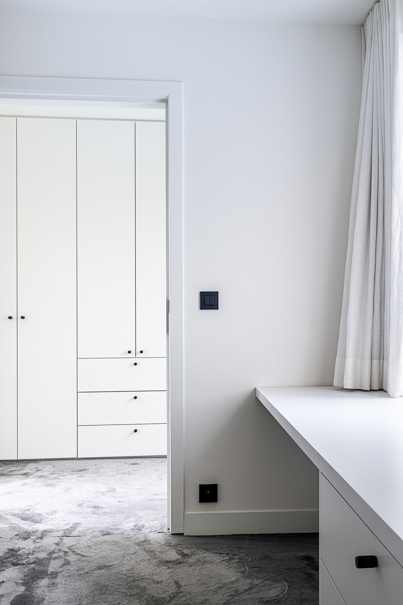 Interieurinrichting - intrichting slaapkamer - slaapkamer op maat - maatwerk - timmer ateljé - marke kortrijk